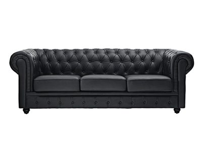 BLACK CHESTERFIELD BLACK CHESTERFIELD